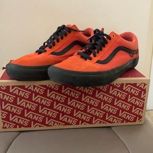 11.5 orange and black low top vans